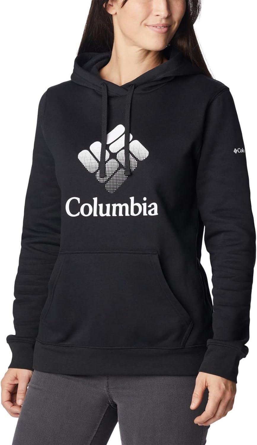 imageColumbia womens Trek Graphic Treatment HoodieBlackWhite Csc Stacked Logo