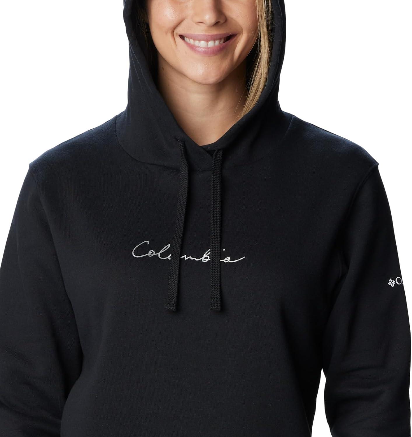 imageColumbia womens Trek Graphic Treatment HoodieBlackWhite Logo