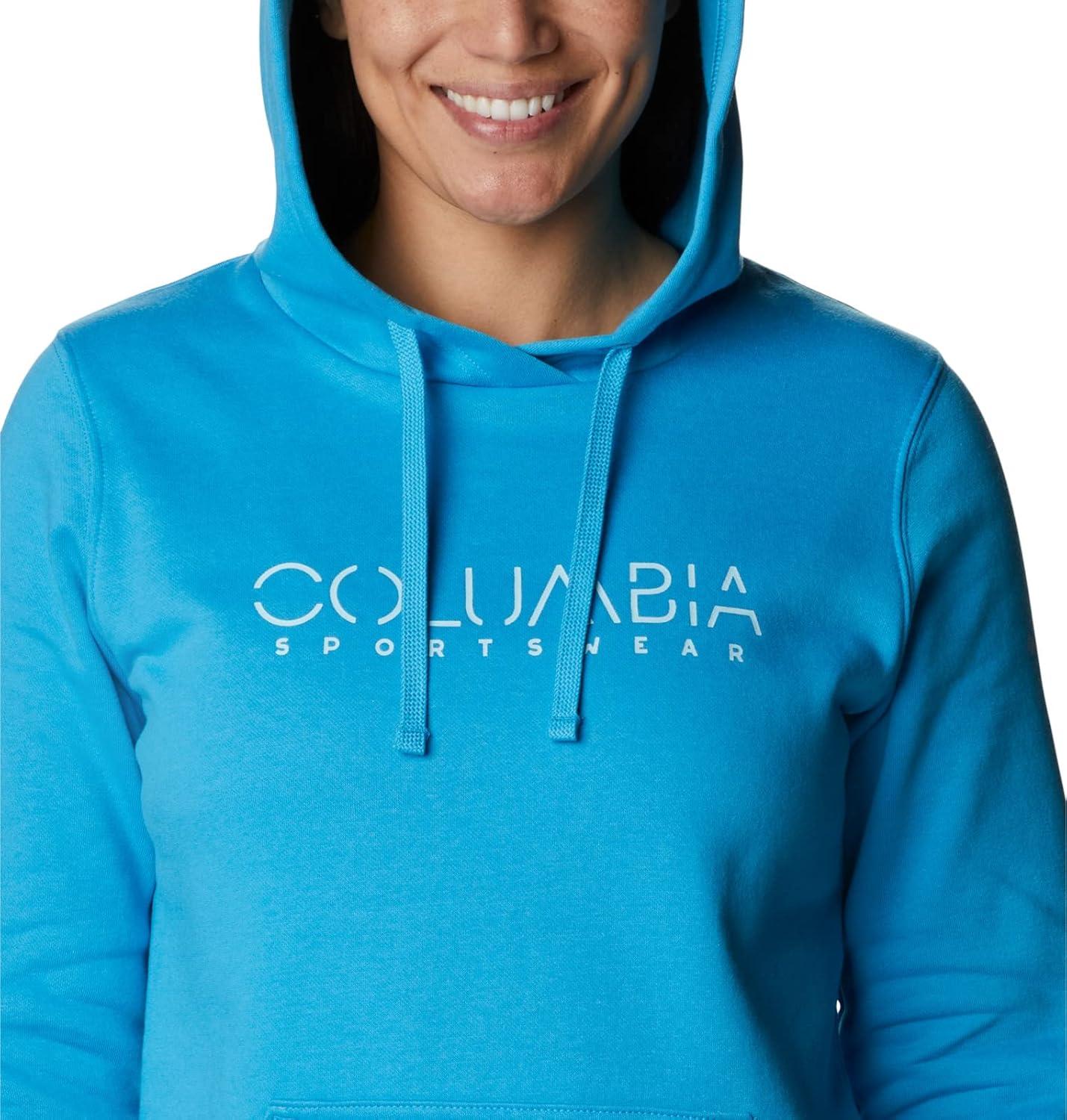 imageColumbia womens Trek Graphic Treatment HoodieBlue ChillColumbia Stencil