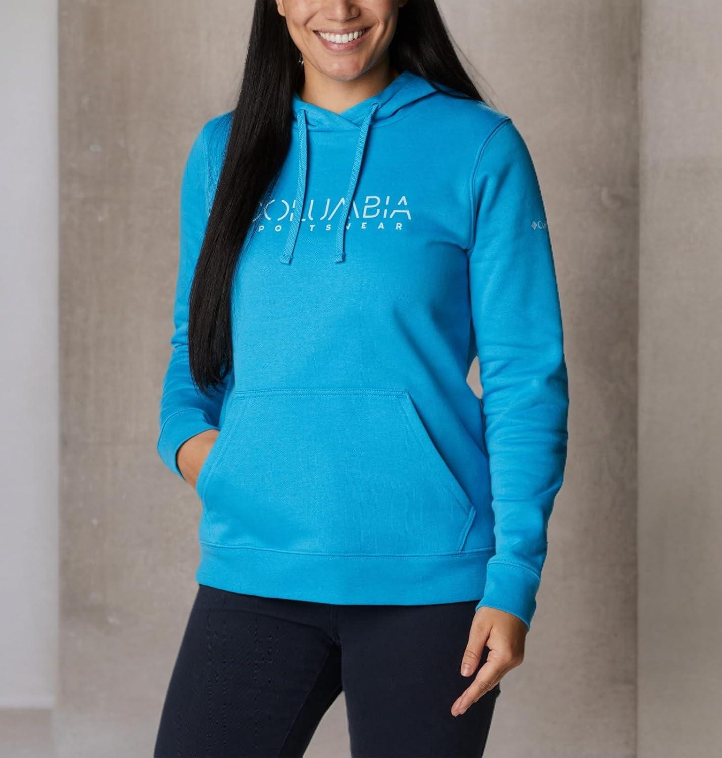 imageColumbia womens Trek Graphic Treatment HoodieBlue ChillColumbia Stencil