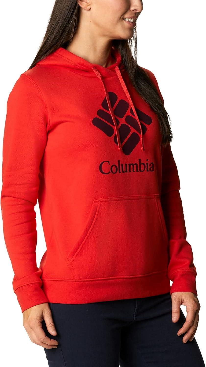 imageColumbia womens Trek Graphic Treatment HoodieBold OrangeStacked Gem