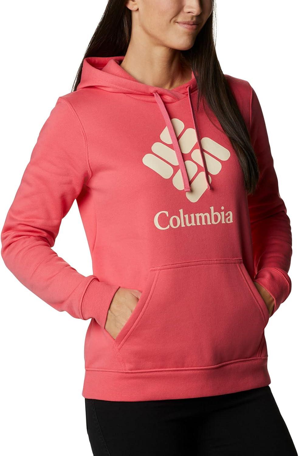imageColumbia womens Trek Graphic Treatment HoodieBright GeraniumStacked Gem
