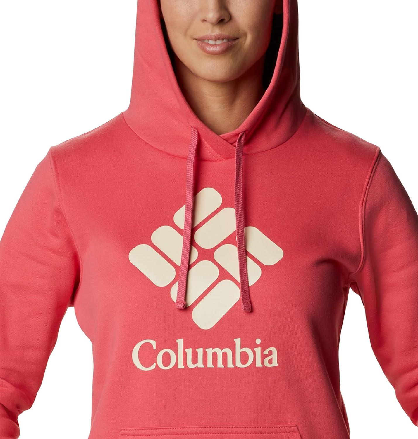 imageColumbia womens Trek Graphic Treatment HoodieBright GeraniumStacked Gem