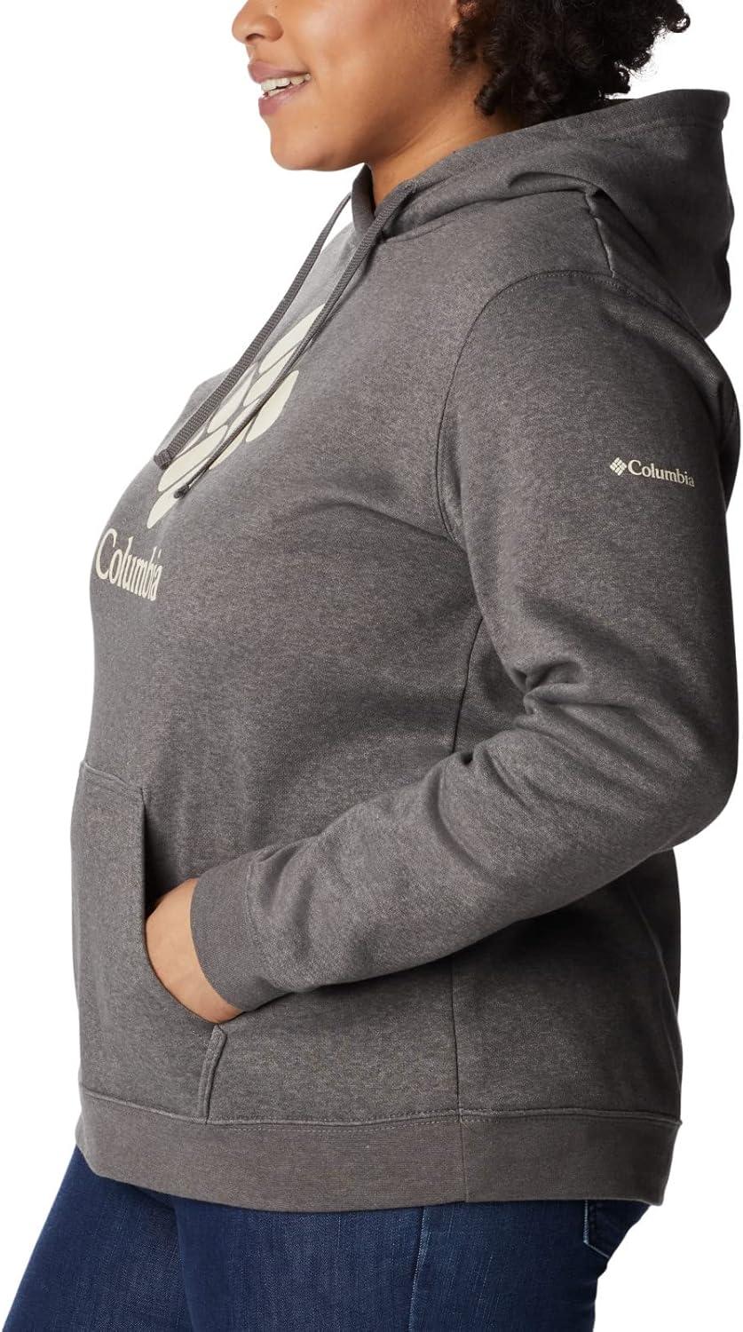 imageColumbia womens Trek Graphic Treatment HoodieCharcoal HeatherStacked Gem