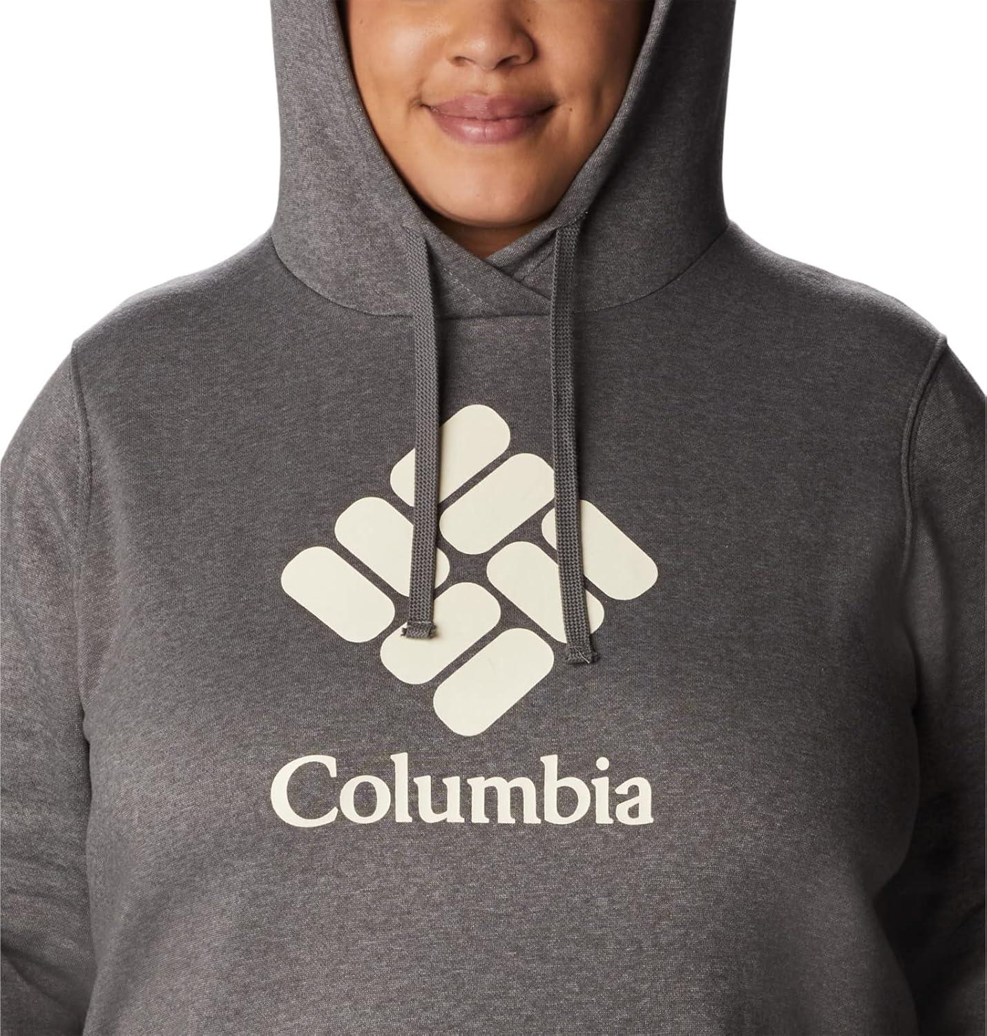 imageColumbia womens Trek Graphic Treatment HoodieCharcoal HeatherStacked Gem