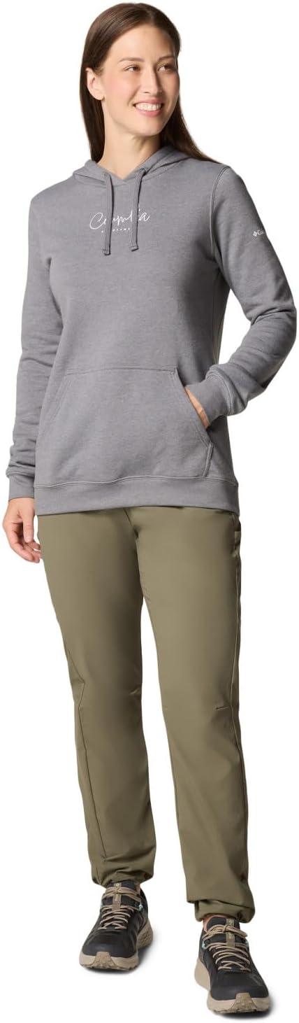 imageColumbia womens Trek Graphic Treatment HoodieCity Grey HeatherCasual Script