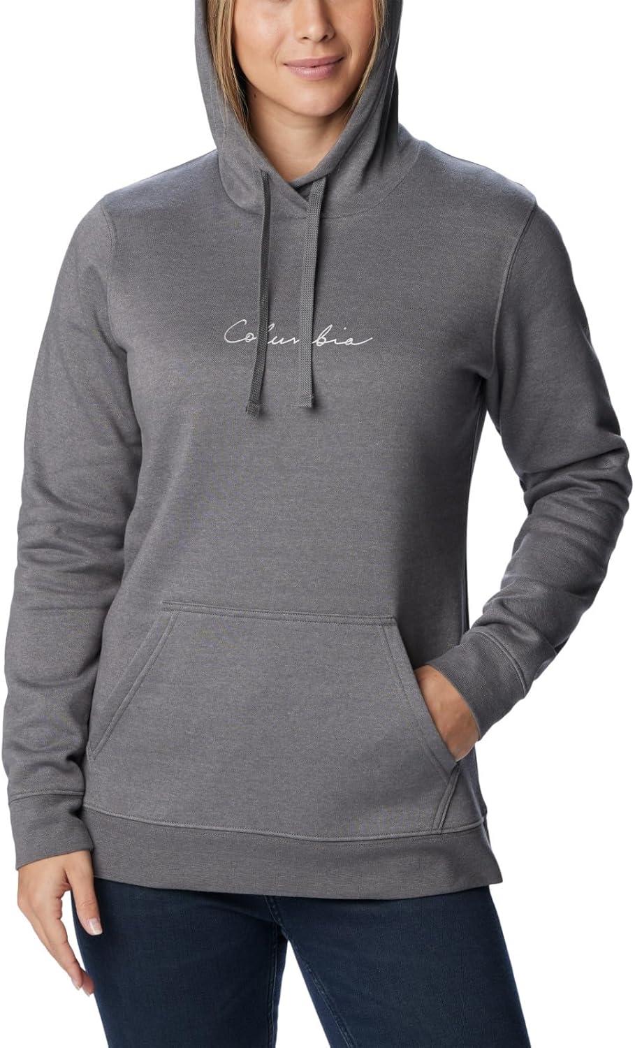 imageColumbia womens Trek Graphic Treatment HoodieCity Grey HeatherWhite Logo