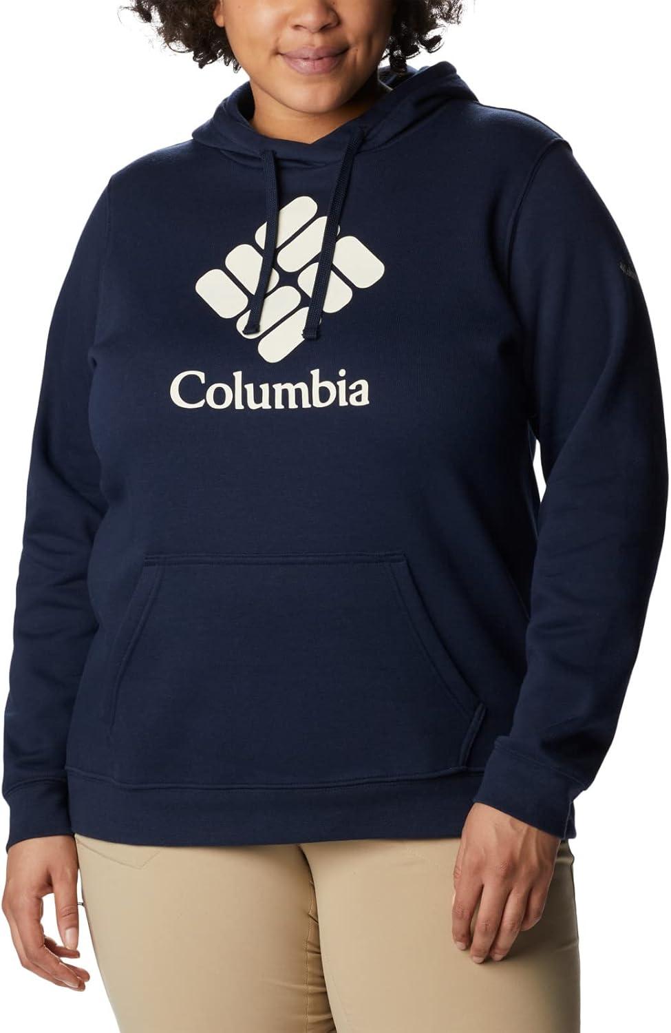 imageColumbia womens Trek Graphic Treatment HoodieCollegiate NavyStacked Gem