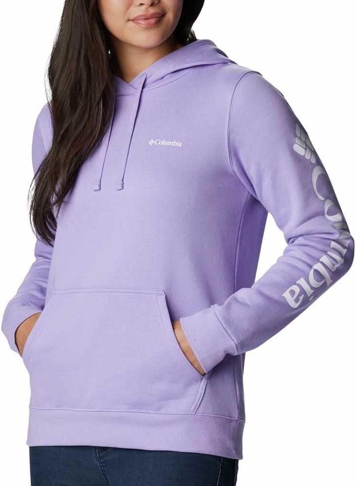 imageColumbia womens Trek Graphic Treatment HoodieFrosted PurpleWhite Logo