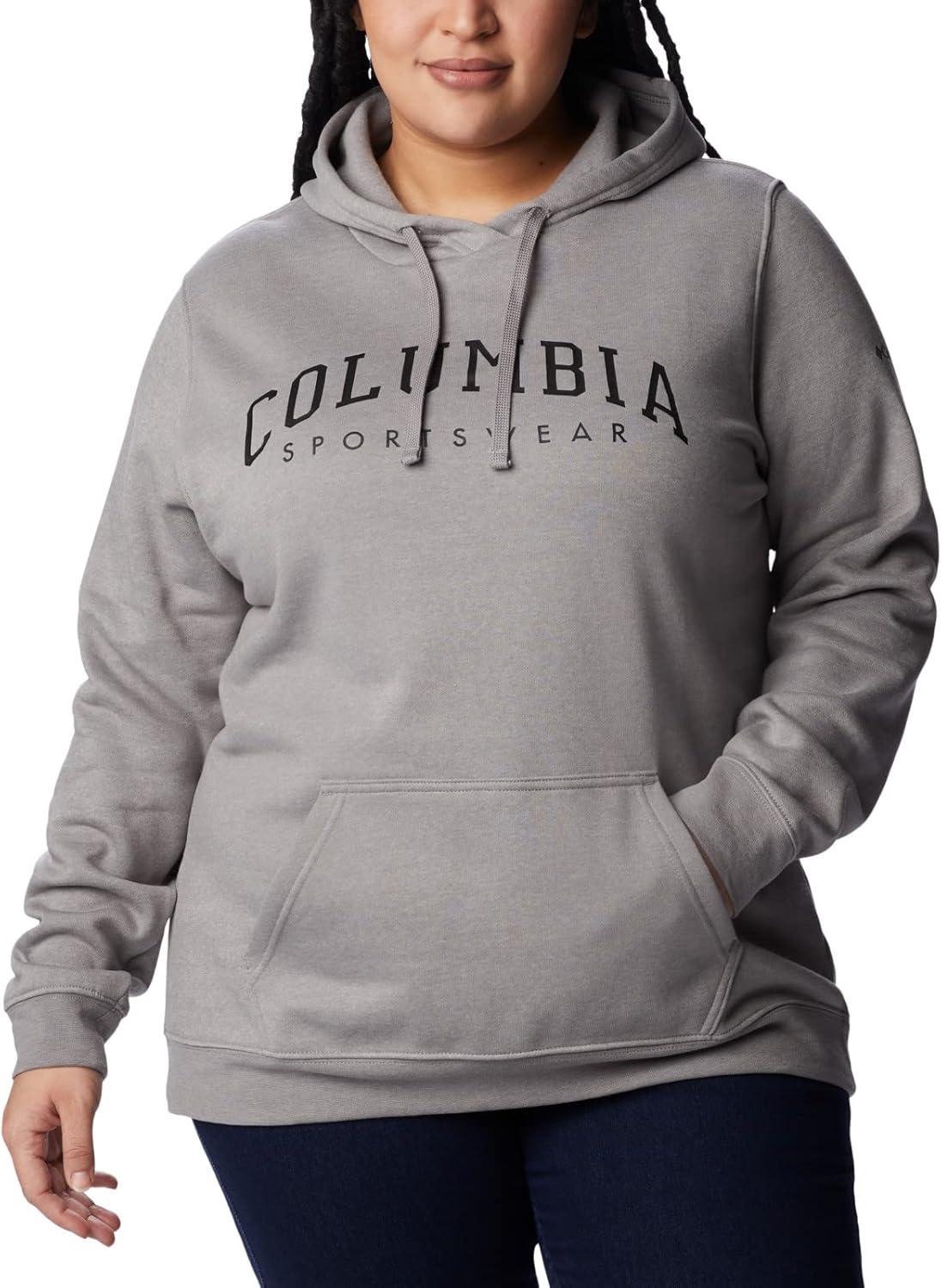 imageColumbia womens Trek Graphic Treatment HoodieLight Grey HeatherCsc Collegiate