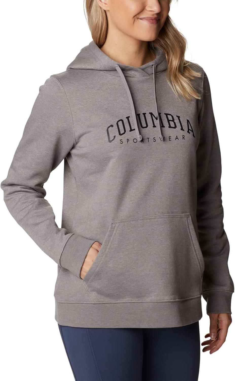 imageColumbia womens Trek Graphic Treatment HoodieLight Grey HeatherCsc Collegiate