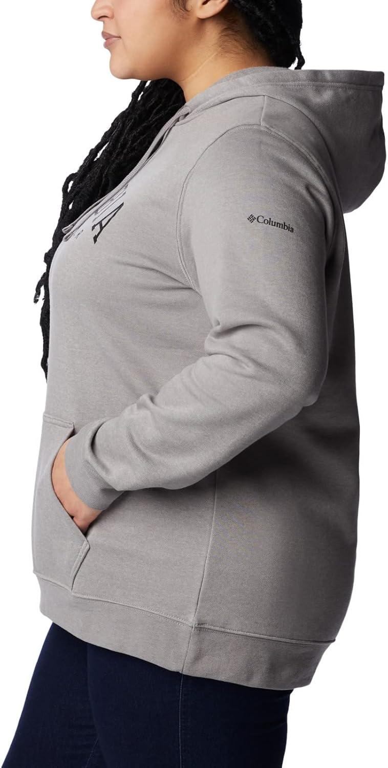 imageColumbia womens Trek Graphic Treatment HoodieLight Grey HeatherCsc Collegiate
