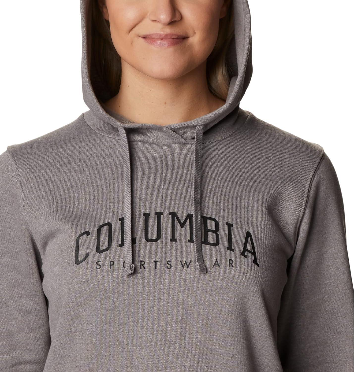 imageColumbia womens Trek Graphic Treatment HoodieLight Grey HeatherCsc Collegiate