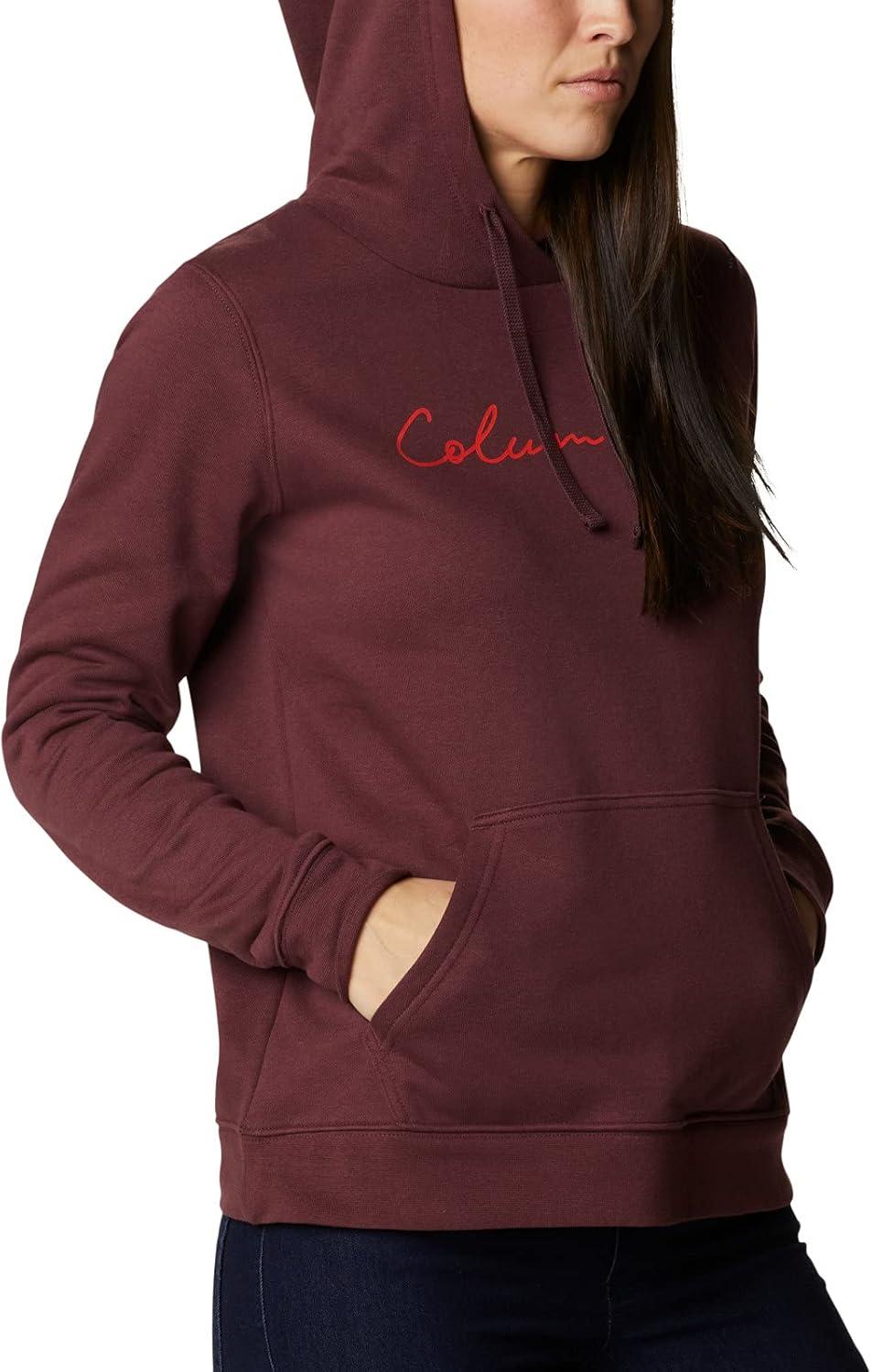 imageColumbia womens Trek Graphic Treatment HoodieMalbecScript Logo