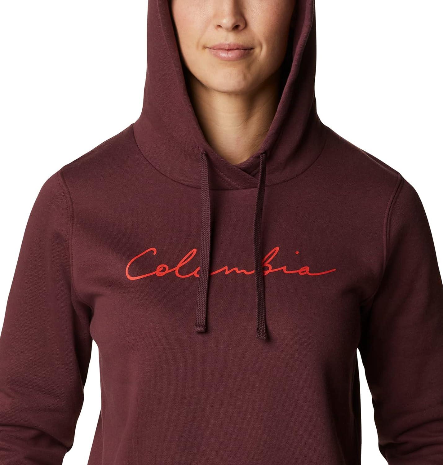 imageColumbia womens Trek Graphic Treatment HoodieMalbecScript Logo