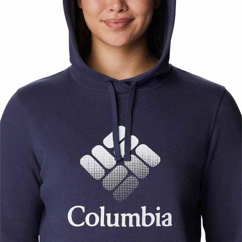 imageColumbia womens Trek Graphic Treatment HoodieNocturnalWhite Csc Stacked Logo