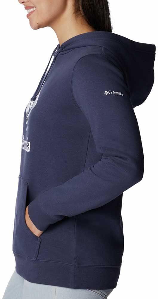 imageColumbia womens Trek Graphic Treatment HoodieNocturnalWhite Csc Stacked Logo