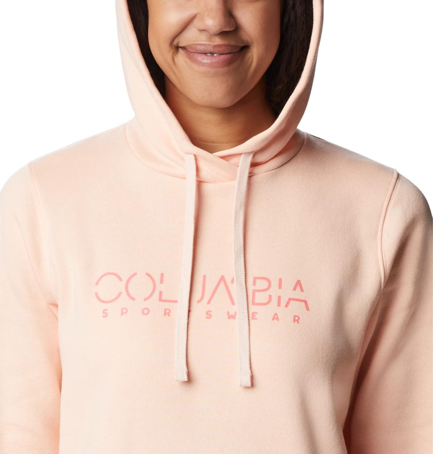imageColumbia womens Trek Graphic Treatment HoodiePeach BlossomColumbia Stencil