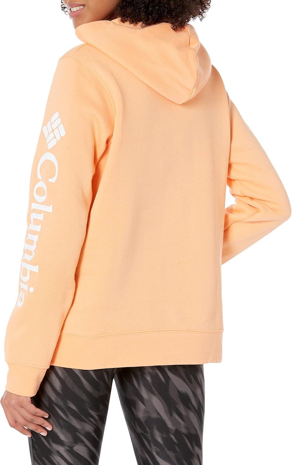 imageColumbia womens Trek Graphic Treatment HoodiePeachWhite Logo