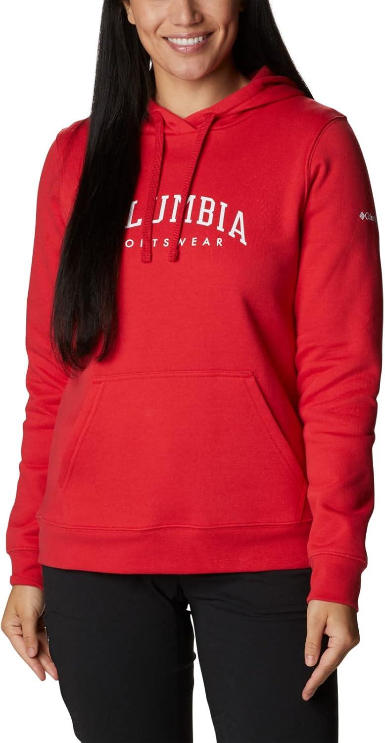 imageColumbia womens Trek Graphic Treatment HoodieRed LilyCsc Collegiate