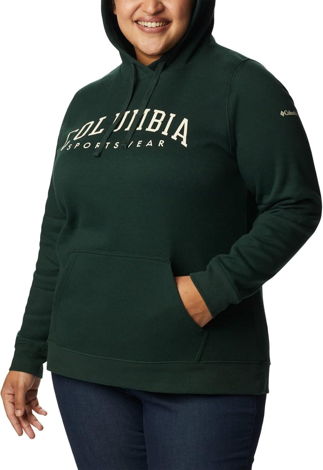 imageColumbia womens Trek Graphic Treatment HoodieSpruceCsc Collegiate