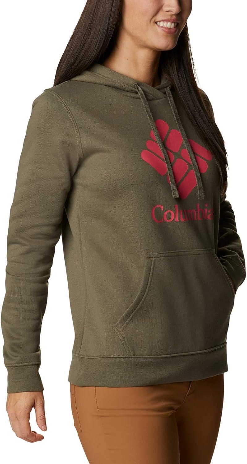 imageColumbia womens Trek Graphic Treatment HoodieStone GreenStacked Gem