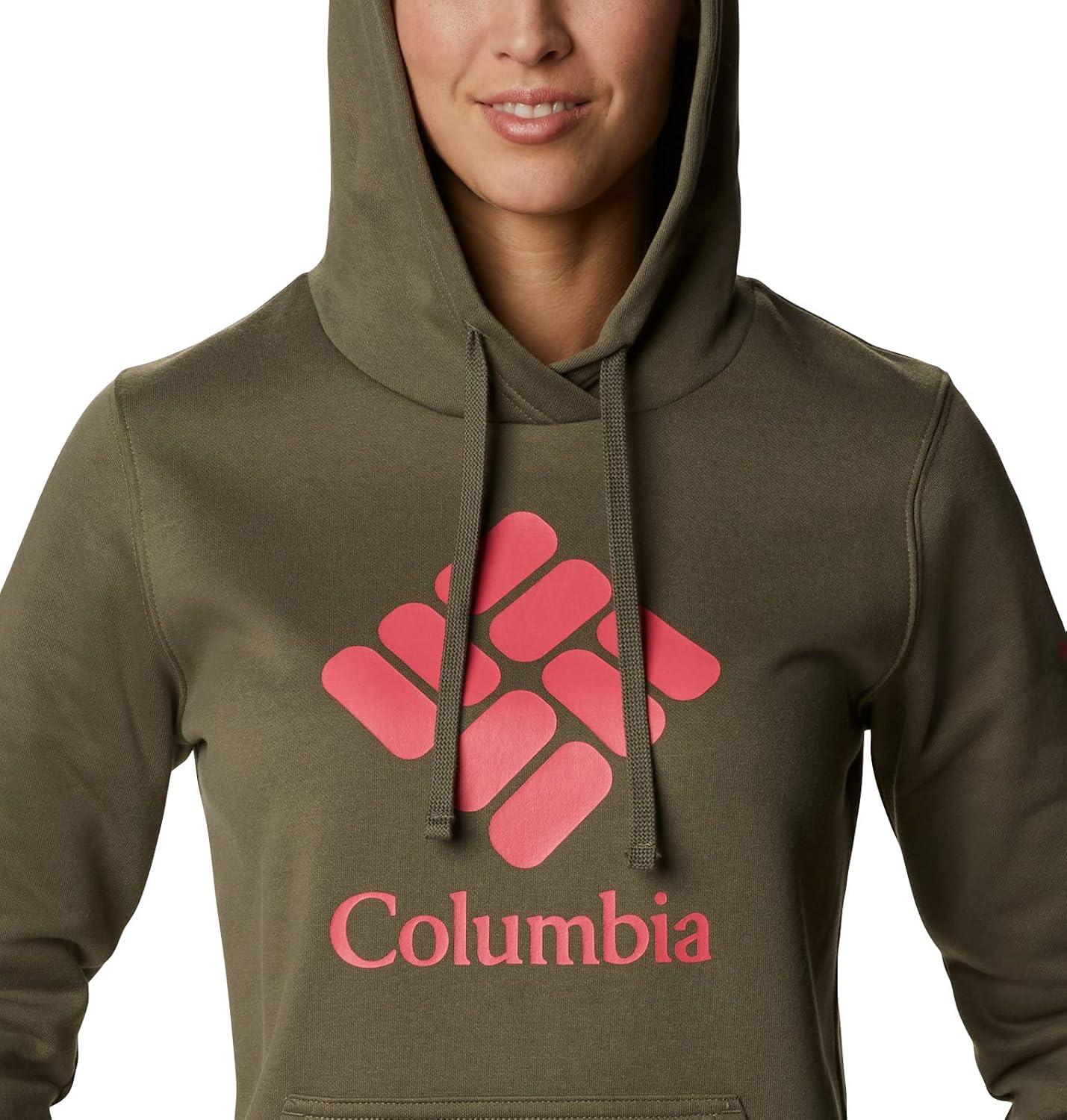 imageColumbia womens Trek Graphic Treatment HoodieStone GreenStacked Gem