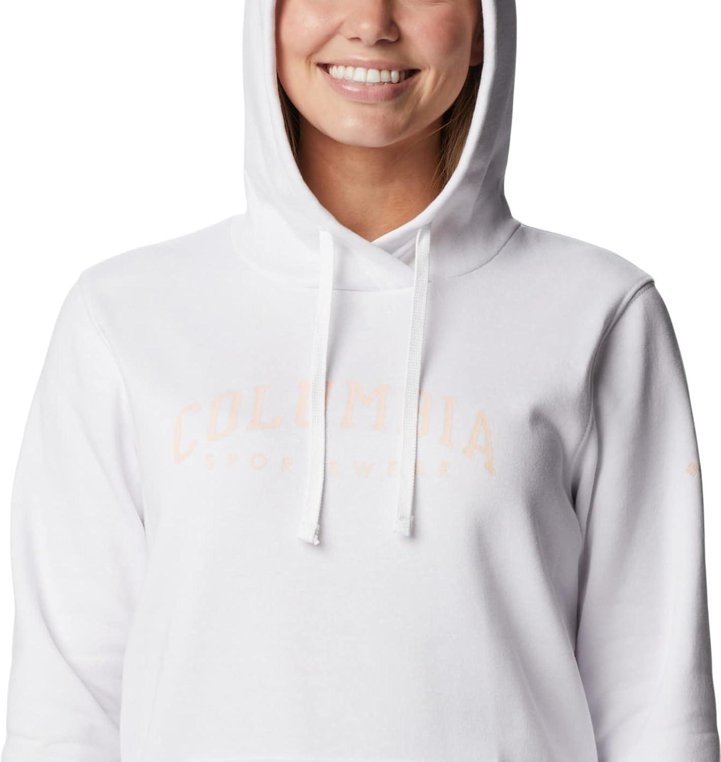 imageColumbia womens Trek Graphic Treatment HoodieWhiteCsc Collegiate