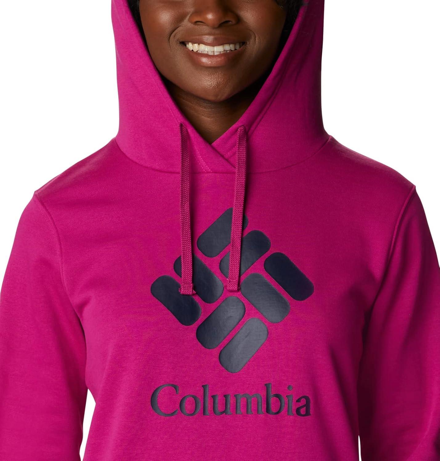 imageColumbia womens Trek Graphic Treatment HoodieWild FuchsiaStacked Gem