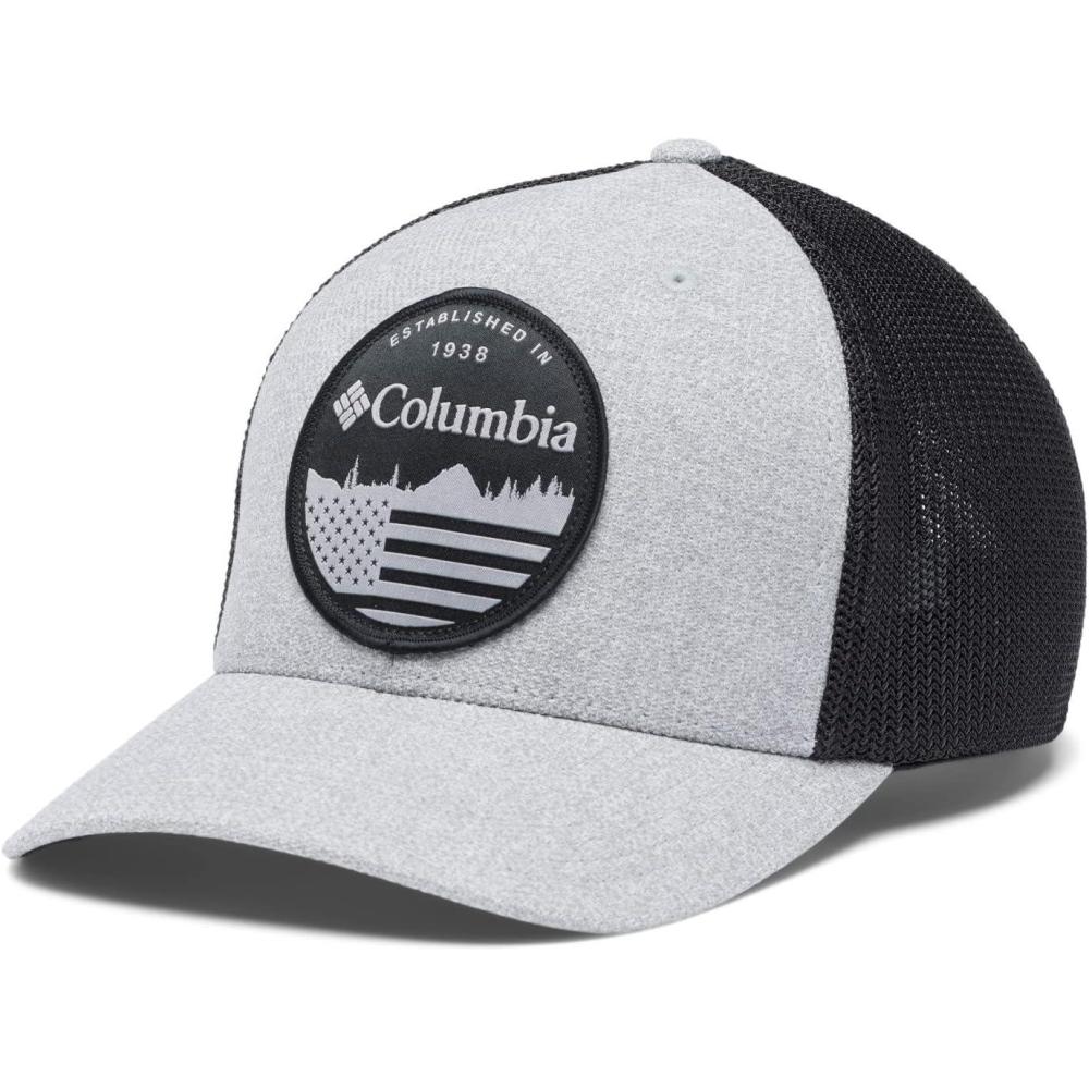 imageColumbia Mens Colm Mesh Ball CapColumbia Grey HeatherBlackFlag