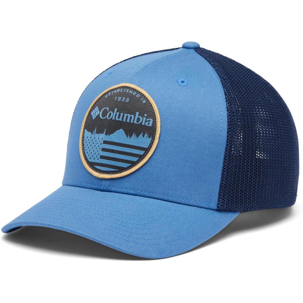 imageColumbia Mens Colm Mesh Ball CapSkylerCollegiate NavyFlag