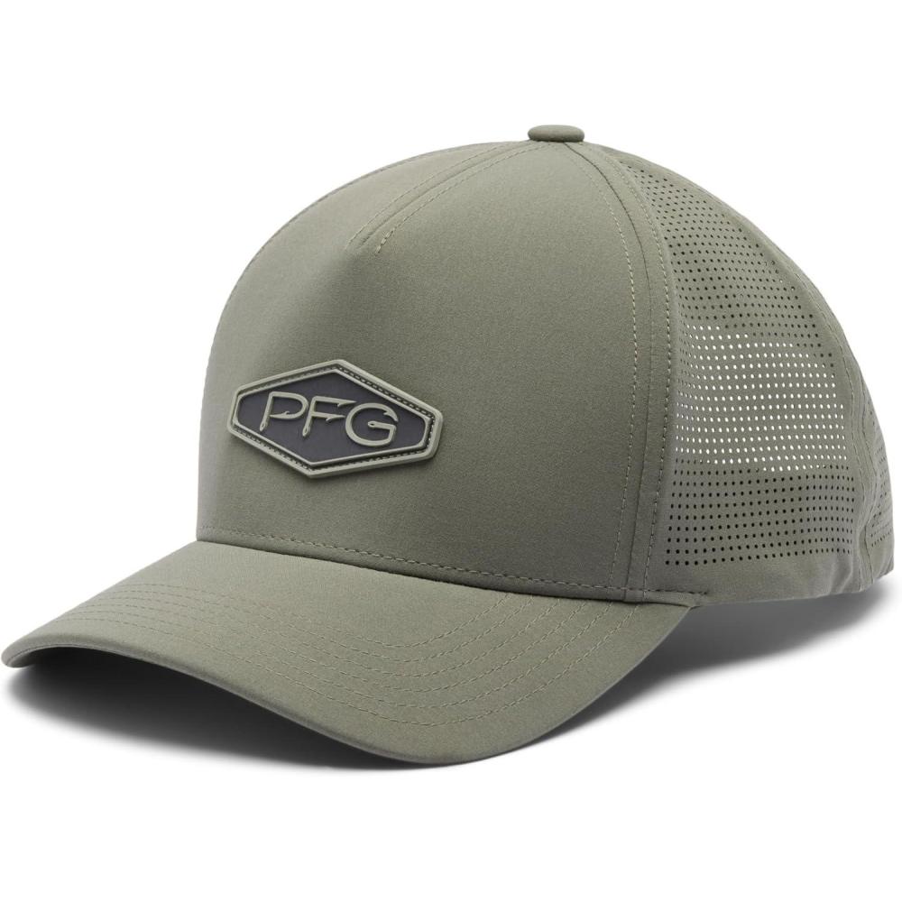 imageColumbia Unisex Adult PFG Elite 3D Stretch Snap BackCypressHooks Badge
