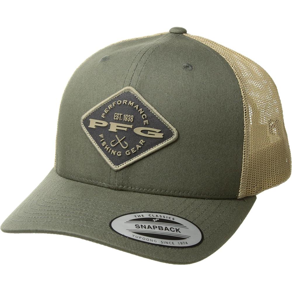 imageColumbia Unisex Adult PFG Logo Mesh Ball CapCypressDiamond Patch