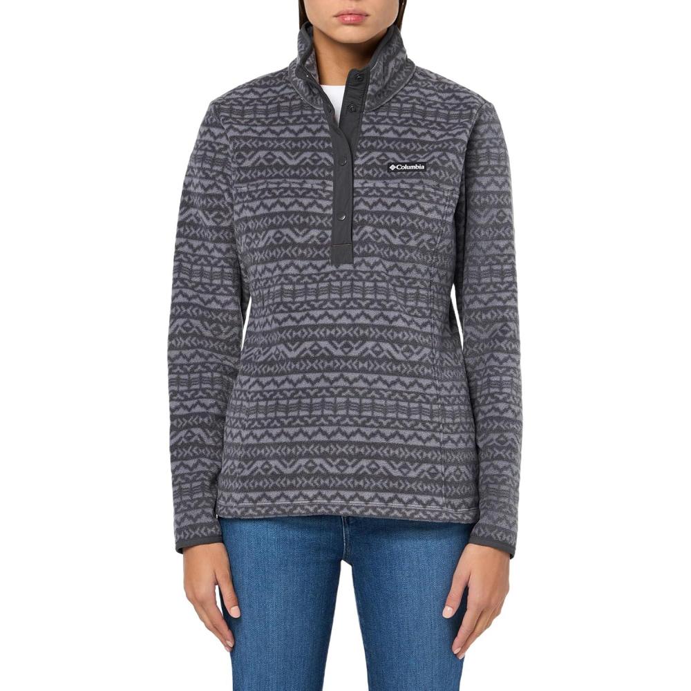 imageColumbia womens Benton Springs Printed Half SnapGrey