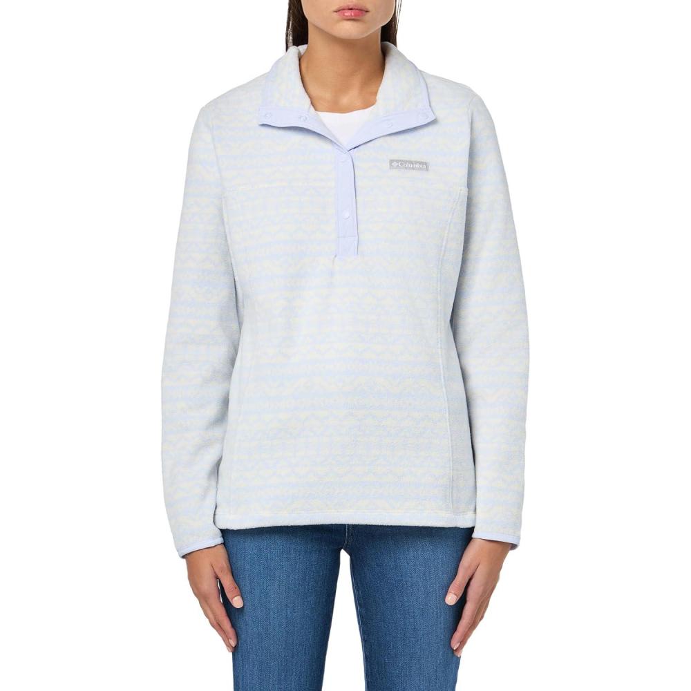 imageColumbia womens Benton Springs Printed Half SnapSnowdrift Madras Tonal