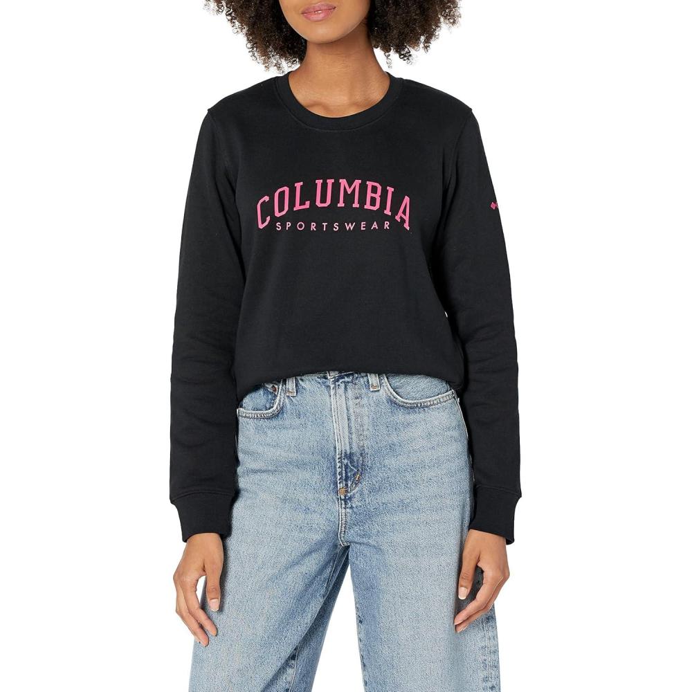 imageColumbia womens Columbia Trek Graphic CrewTrek Graphic CrewBlackCsc Collegiate