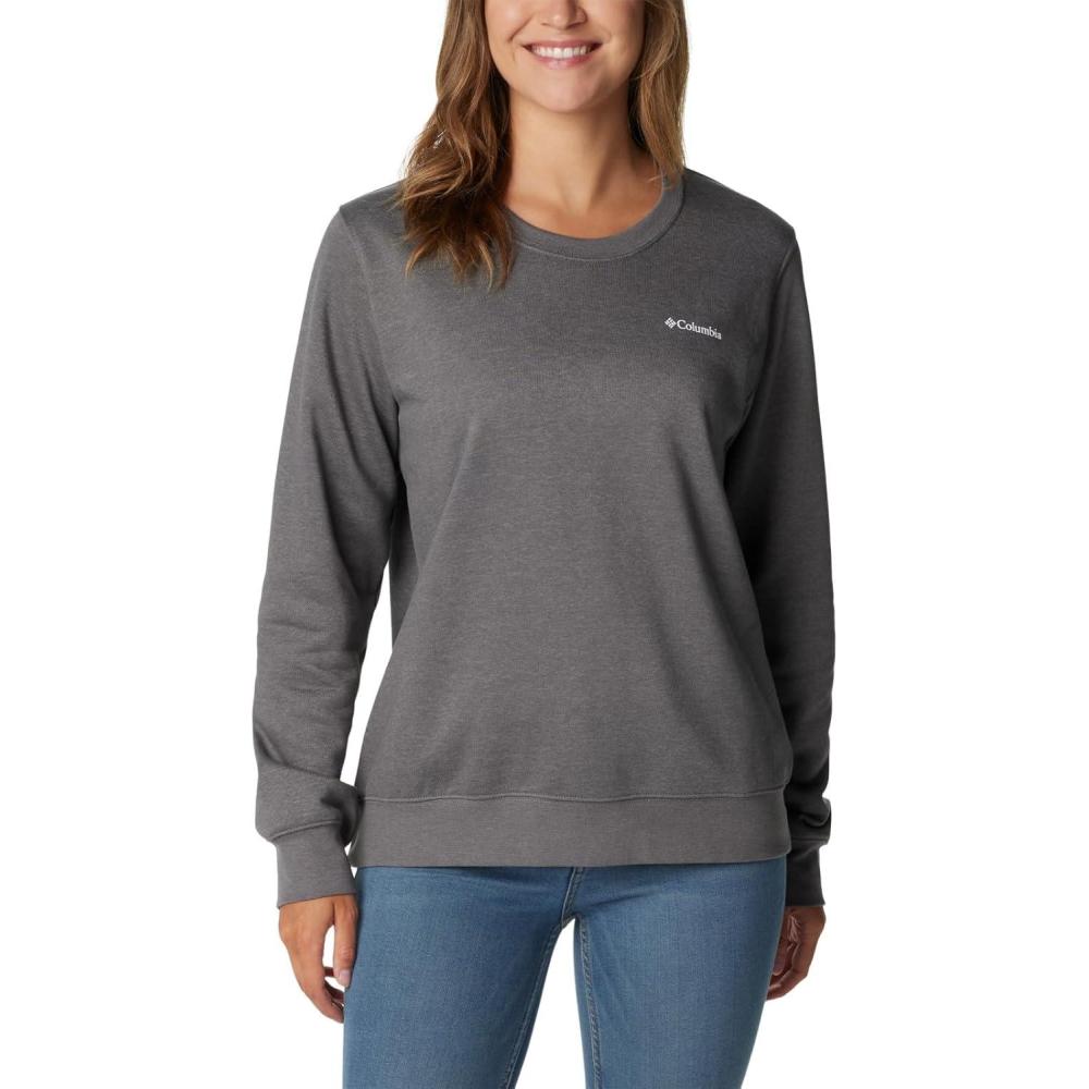 imageColumbia womens Columbia Trek Graphic CrewTrek Graphic CrewCity Grey Heather