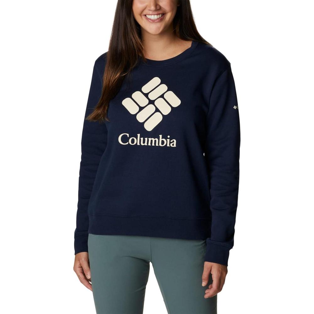 imageColumbia womens Columbia Trek Graphic CrewTrek Graphic CrewCollegiate NavyStacked Gem