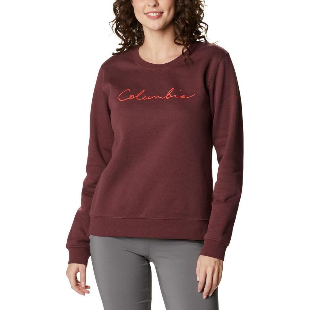imageColumbia womens Columbia Trek Graphic CrewTrek Graphic CrewMalbecScript Logo