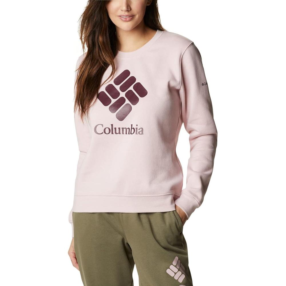 imageColumbia womens Columbia Trek Graphic CrewTrek Graphic CrewMineral PinkStacked Gem