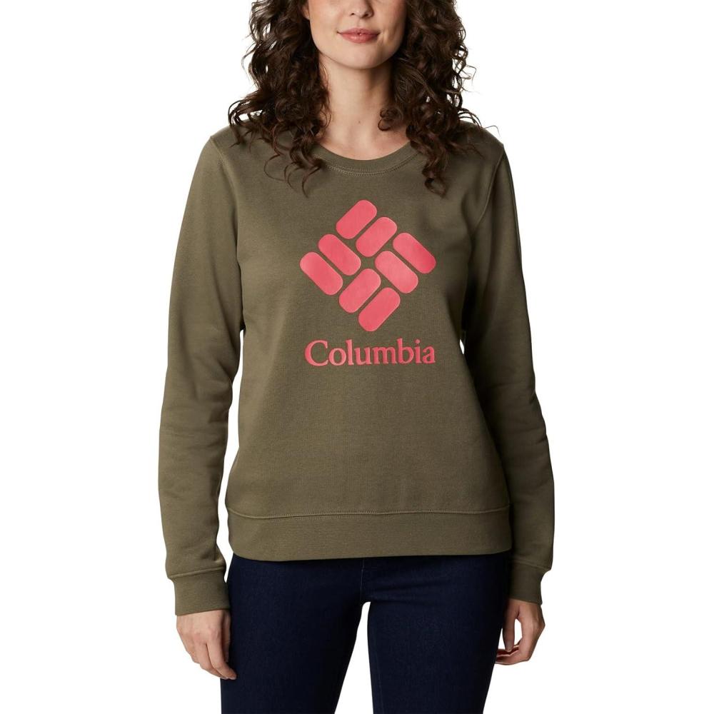 imageColumbia womens Columbia Trek Graphic CrewTrek Graphic CrewStone GreenStacked Gem