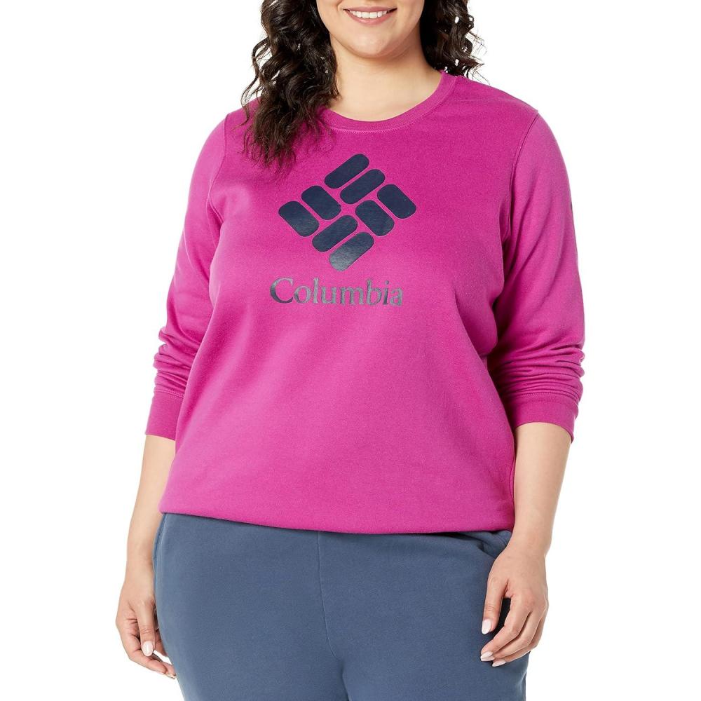 imageColumbia womens Columbia Trek Graphic CrewTrek Graphic CrewWild Fuchsia Stacked Gem
