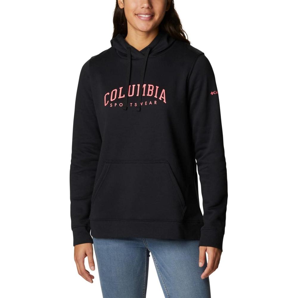 imageColumbia womens Trek Graphic Treatment HoodieBlackCsc Collegiate