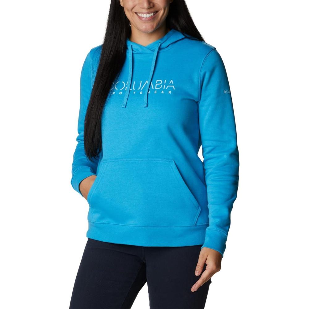 imageColumbia womens Trek Graphic Treatment HoodieBlue ChillColumbia Stencil
