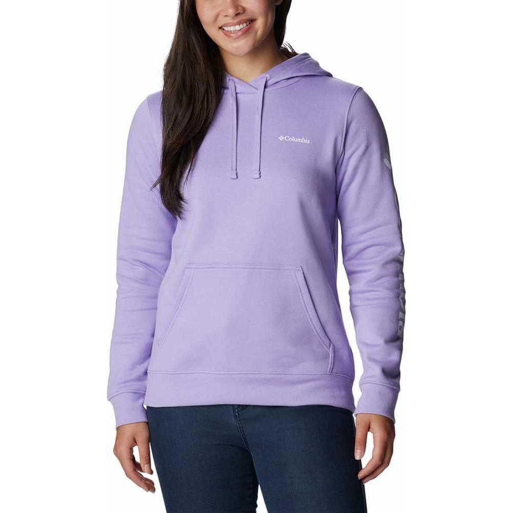 imageColumbia womens Trek Graphic Treatment HoodieFrosted PurpleWhite Logo