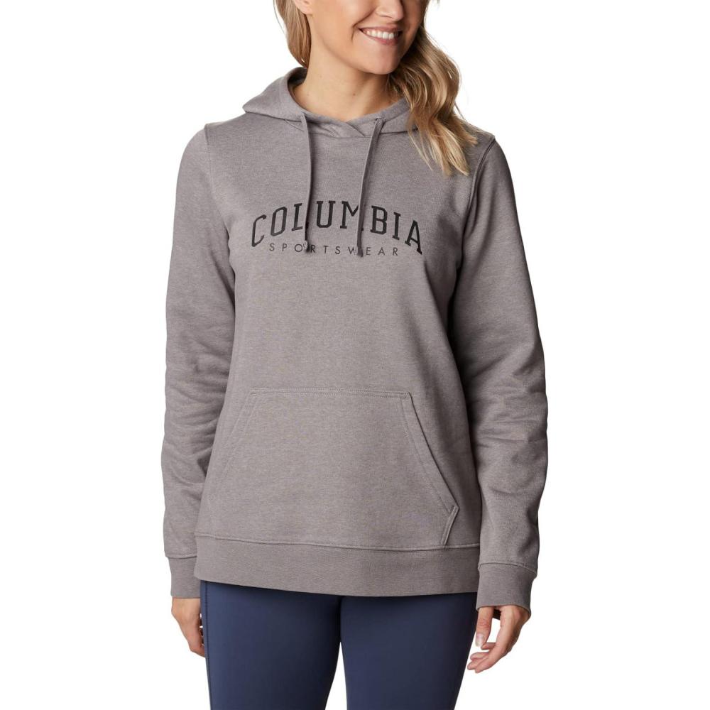 imageColumbia womens Trek Graphic Treatment HoodieLight Grey HeatherCsc Collegiate