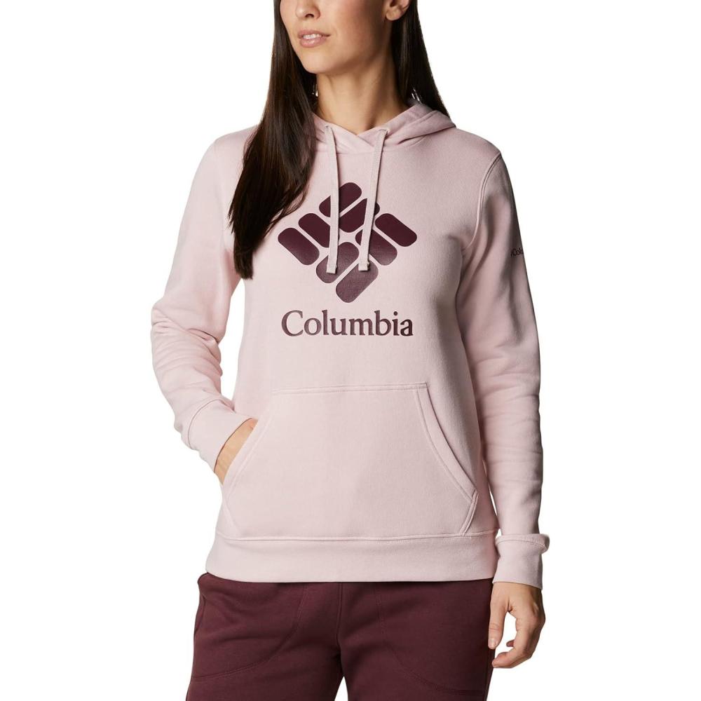 imageColumbia womens Trek Graphic Treatment HoodieMineral PinkStacked Gem
