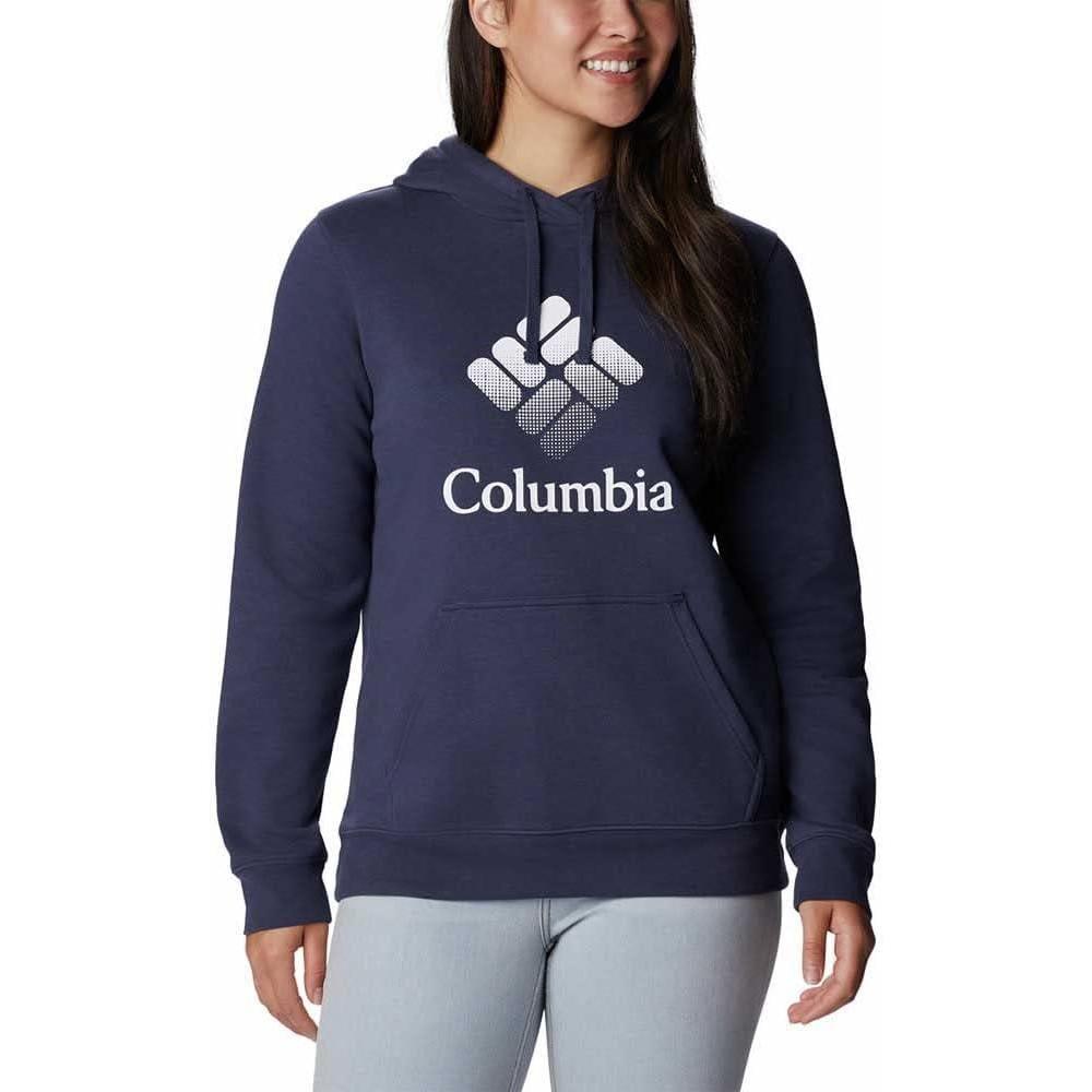 imageColumbia womens Trek Graphic Treatment HoodieNocturnalWhite Csc Stacked Logo