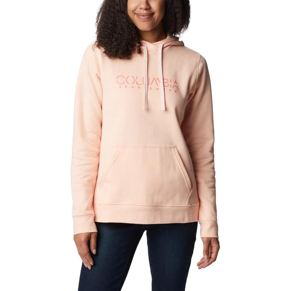 imageColumbia womens Trek Graphic Treatment HoodiePeach BlossomColumbia Stencil