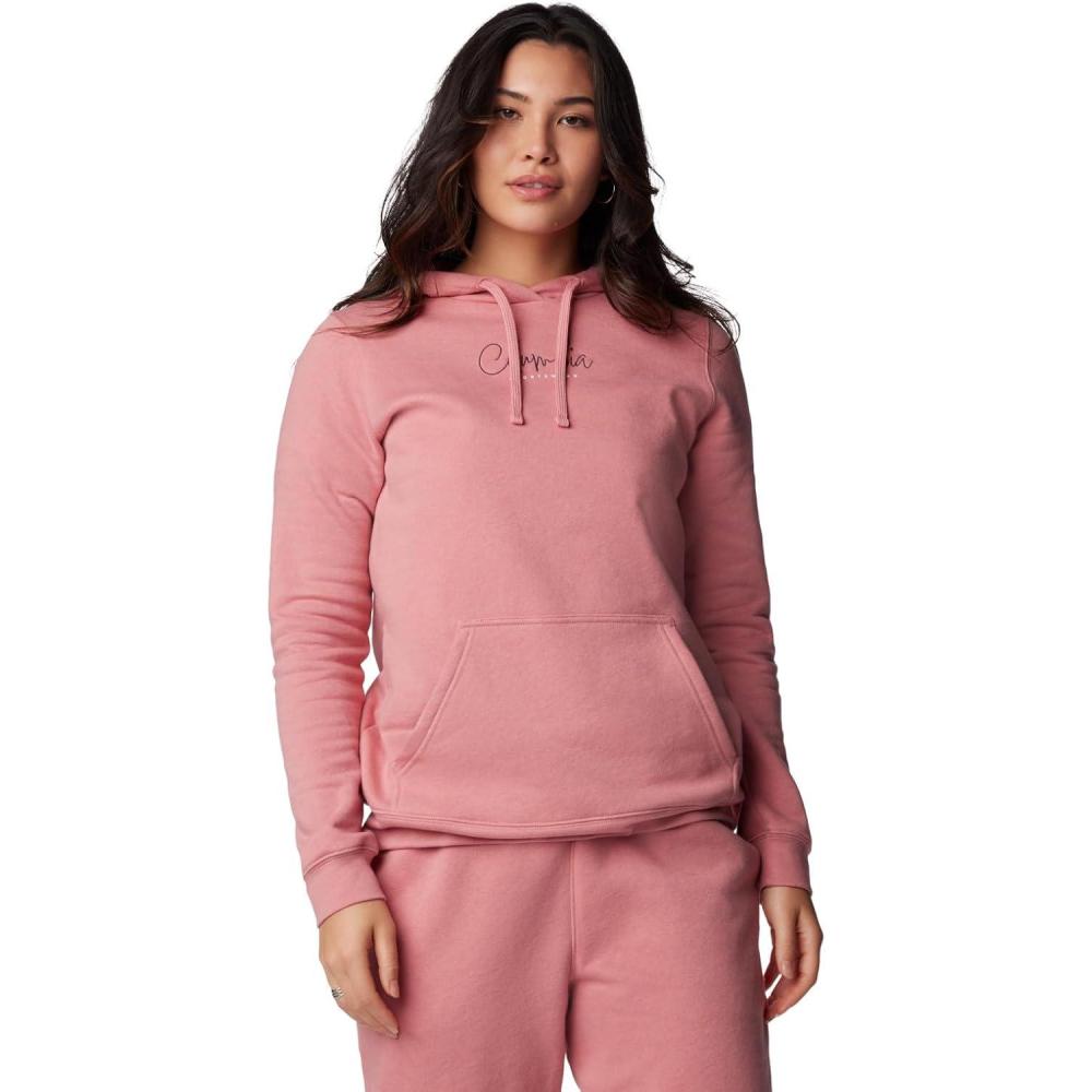 imageColumbia womens Trek Graphic Treatment HoodiePink AgaveCasual Script
